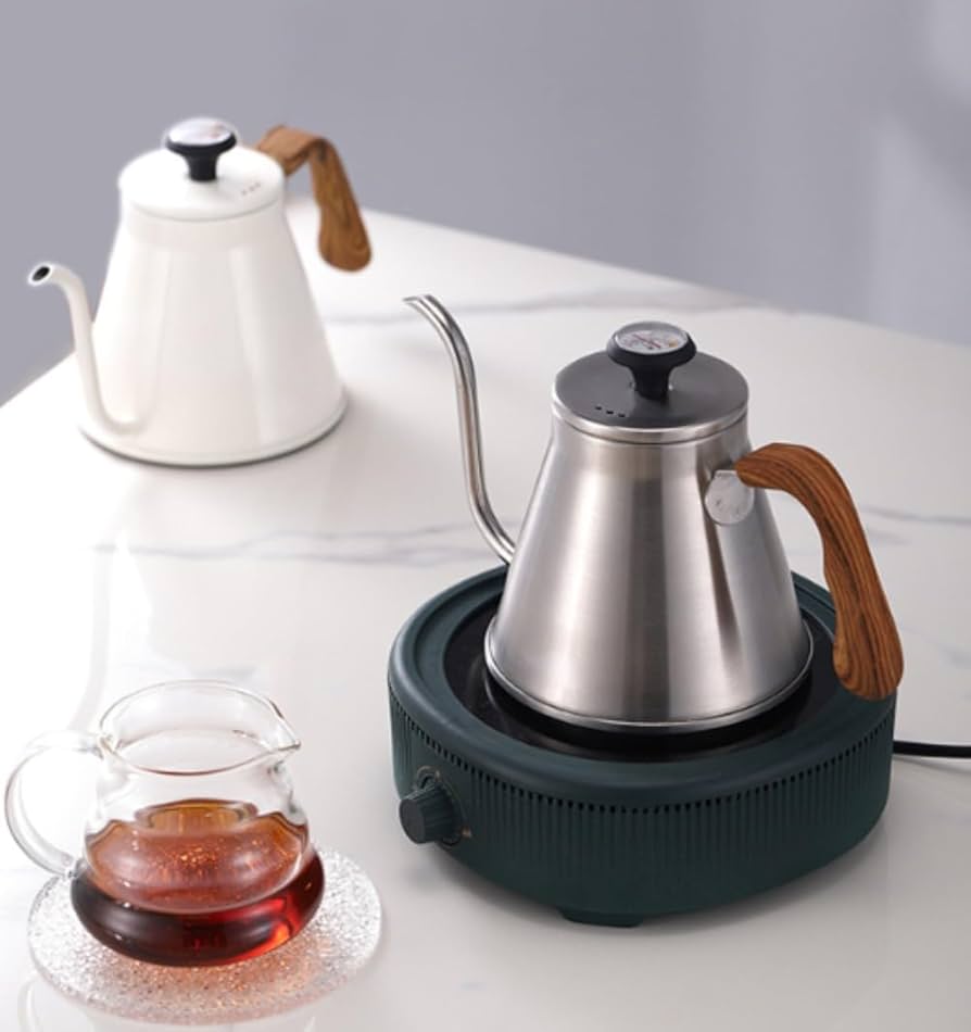 1200Wで1杯分65秒で沸かせる❣お洒落なデザイン♪❤コーヒードリップケトル 1200Wで1杯分65秒で沸かせる❣お洒落なデザイン♪❤